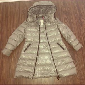 Girls Moncler Moka Long Hooded Water Down  Size 8